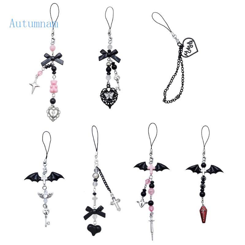 Dây Đeo Điện Thoại / Móc Khóa Đính Hạt Pha Lê Y2k Thời Trang Sang Trọng