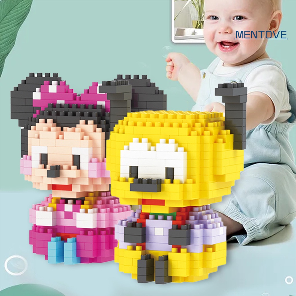 1 Hộp Đồ Chơi Lắp Ráp Hình Khối Mini Dễ Thương An Toàn Cho Bé