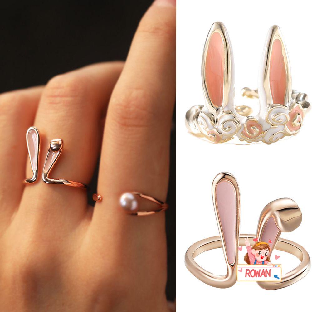 Nhẫn Hở Hình Thỏ Có Thể Điều Chỉnh Kích Thước Cho Nữ