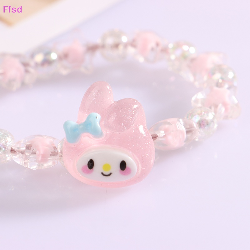 Vòng Tay Cặp Đôi Pha Lê Hoạt Hình Cinnamoroll Kuromi My Melody Dễ Thương {Ffsd} Quà Tặng Sinh Nhật Bán Chạy Cho Bé Gái