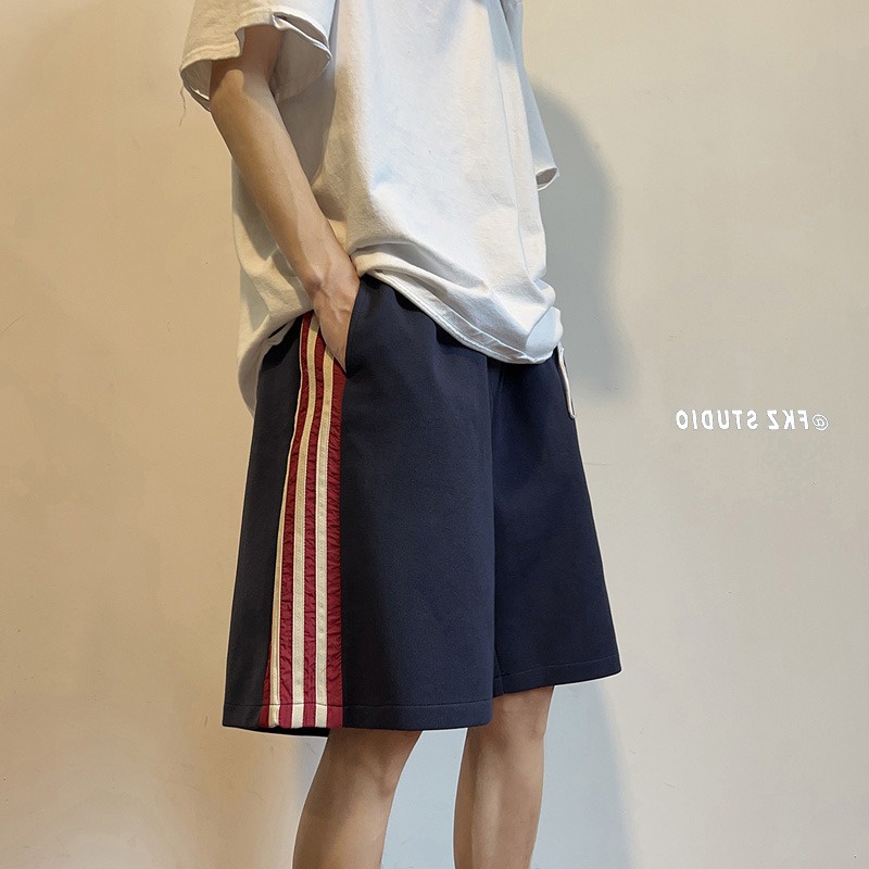 Quần Short Thể Thao Ống Rộng Họa Tiết Kẻ Sọc Thời Trang Đường Phố Mỹ Hàng Mới 2023 Dành Cho Bạn Nữ