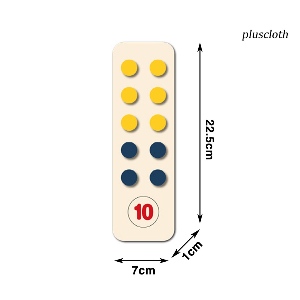 1 Bộ Bảng Tính Bằng Đánh Dấu Cột Mốc Bề Mặt Mịn Bền Không Cần Khoan Cho Trẻ Em