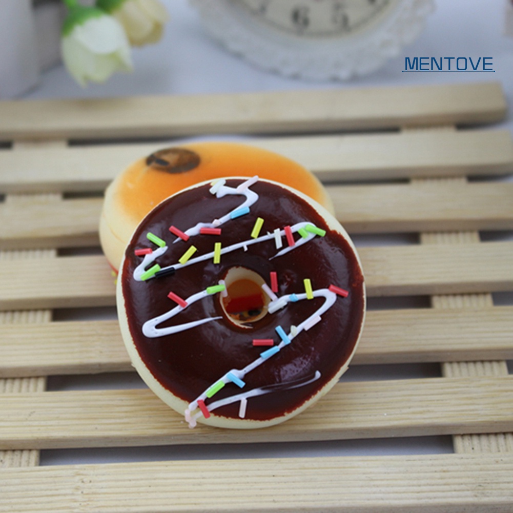 Đồ Chơi Nắn Bóp Đàn Hồi Giảm Stress Hình Bánh Donut