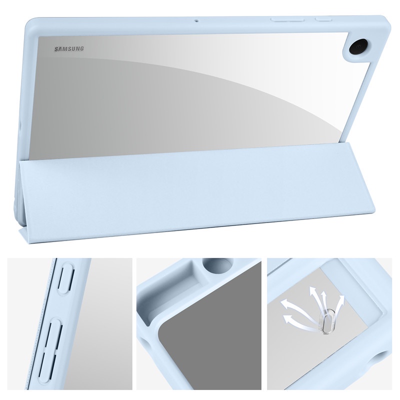 Bao Da PU Máy Tính Bảng Nắp Gập Có Ngăn Đựng Bút Cho Samsung Tab A8 2022 Galaxy Tab A8 10 5 inch sm x200 x205