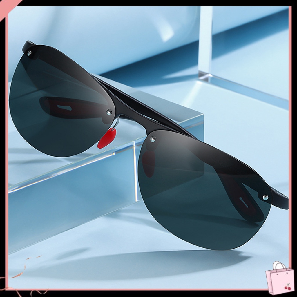 Kính Mát Phân Cực Chống Tia UV Hình Chữ Nhật Thời Trang Mùa Hè Cho Nam