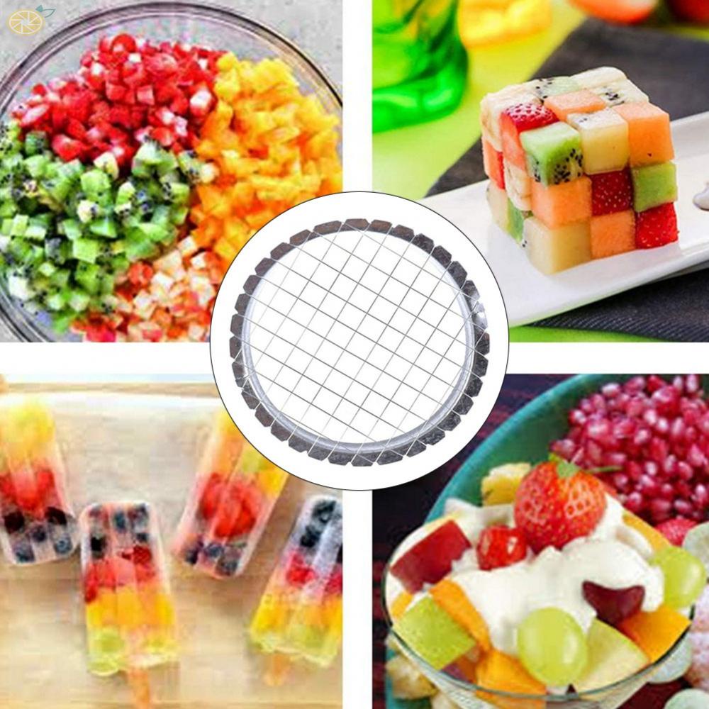 【VARSTR】Cube Slicer Stainless Steel 8.5cm Gadget Kitchenware Kitchen Accessories