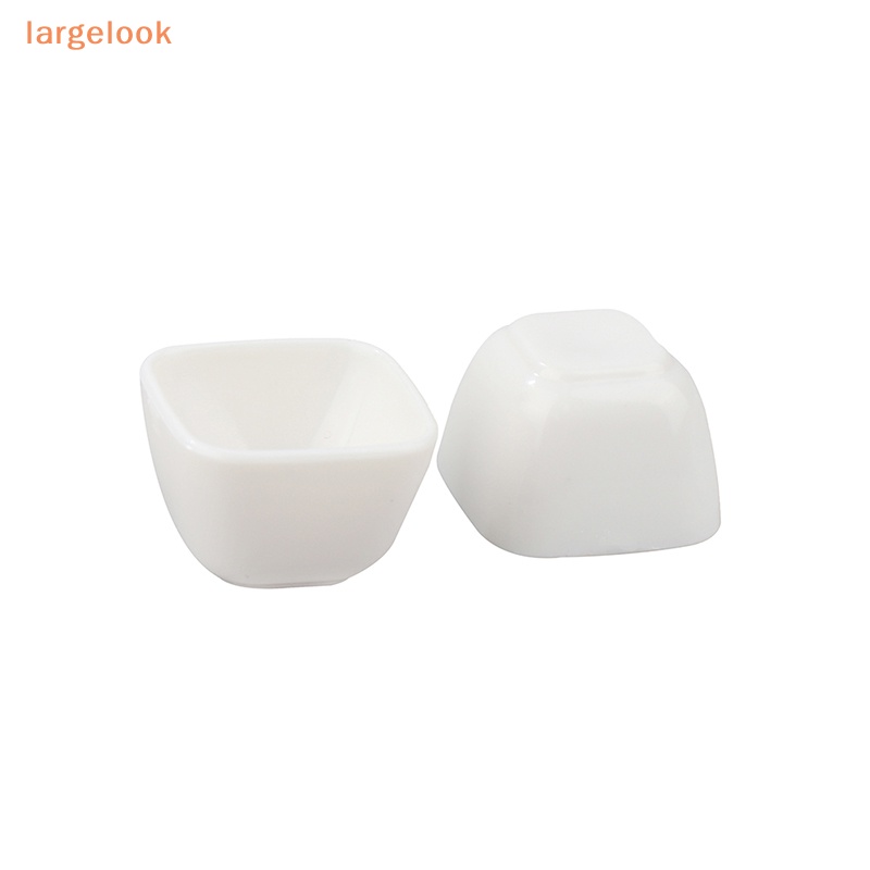 Set 4 Bát Ăn Cơm Hình Vuông Mini Tỉ Lệ 1: 12 Dùng Để Trang Trí Nhà Búp Bê