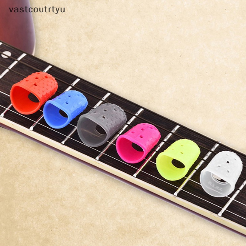 Bộ 5 Nút Silicone Bọc Ngón Tay Chơi Đàn Guitar