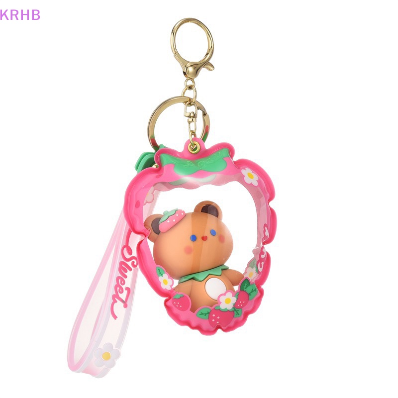 Móc Khóa Hình Thỏ Trắng Bơm Hơi Dễ Thương Mới