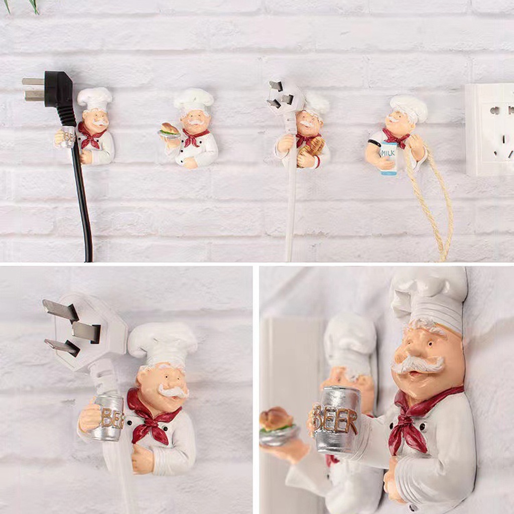 Móc Treo Phích Cắm Điện Dán Tường Đa Năng Không Cần Khoan Họa Tiết Hoạt Hình Dễ Thương