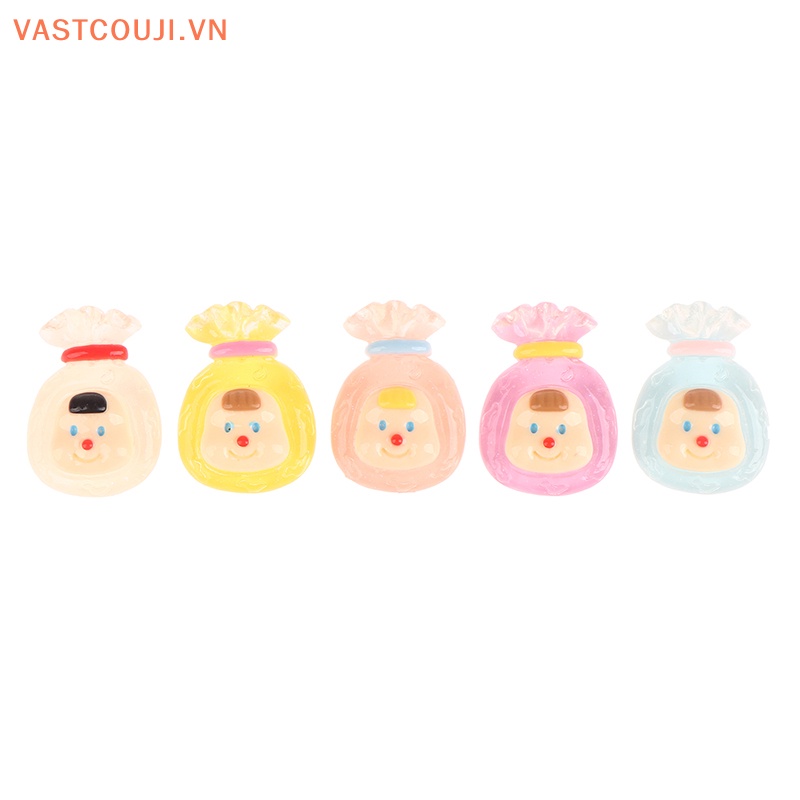 Set 5 Mô Hình Xe Hơi Dorami Mini Bằng Resin Dạ Quang Trang Trí Tiểu Cảnh