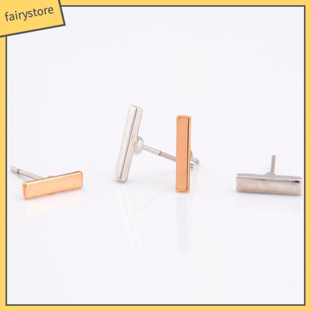 Bông Tai Hình Chữ T Bằng Hợp Kim Thời Trang Dành Cho Nam Và Nữ