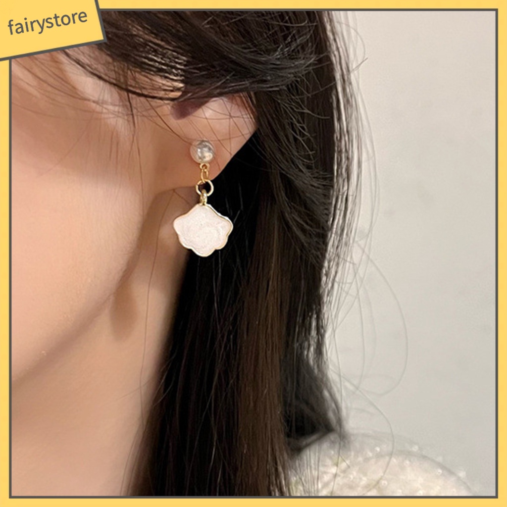 1 Đôi Bông Tai Hình Đám Mây Đính Ngọc Trai Giả Dễ Thương Dành Cho Nữ