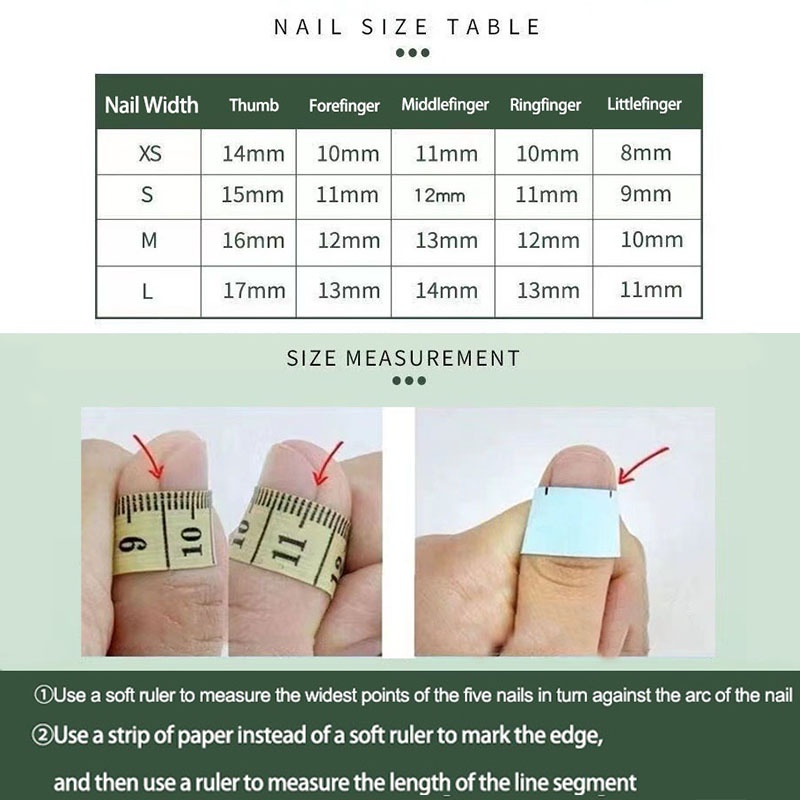 Móng Tay Giả Màu Hổ Phách [Thủ Công] Không Nhòe Có Thể Tái Sử Dụng Và Tháo Rời