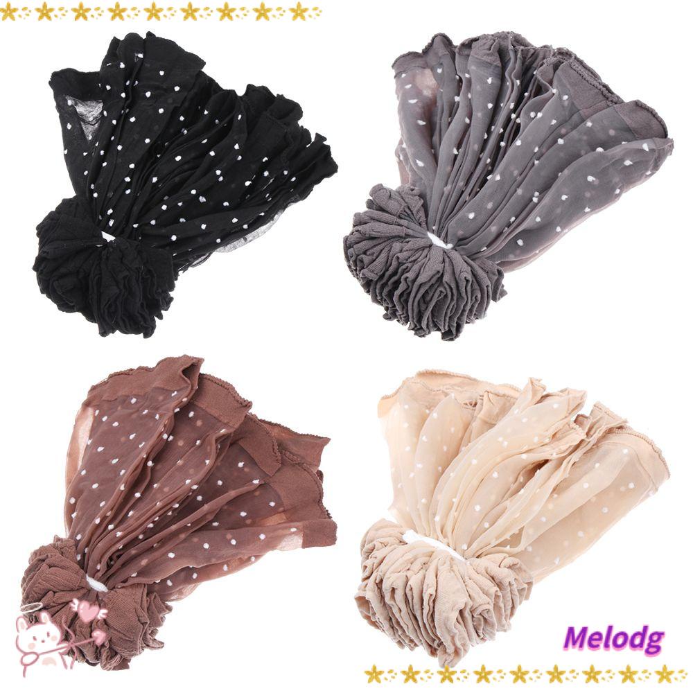 MELODG Bộ 10 Đôi Tất Lụa Siêu Mỏng Gợi Cảm Cho Nữ ​