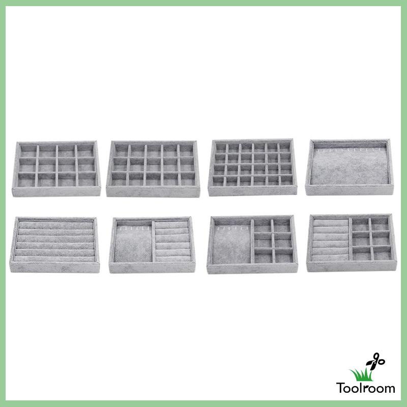 Giá Đỡ Trưng Bày Trang Sức Bằng Nhung 12 / 12 Ngăn