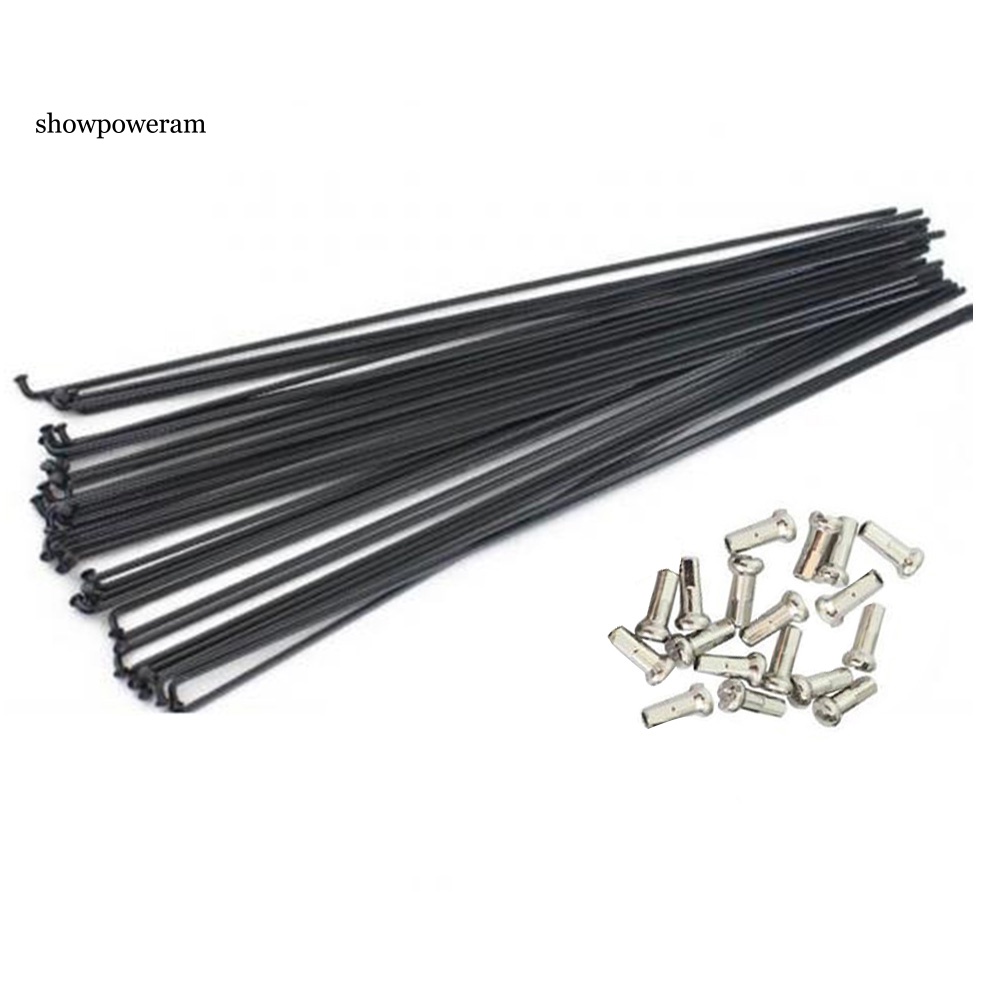 18 Cái Căm Xe Đạp Bằng Thép 251mm-269mm Kèm Nắp Đậy