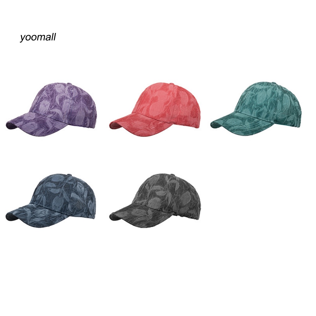 Mũ Lưỡi Trai Họa Tiết Hoa Thoáng Khí Phong Cách Thể Thao Cho Nam Và Nữ