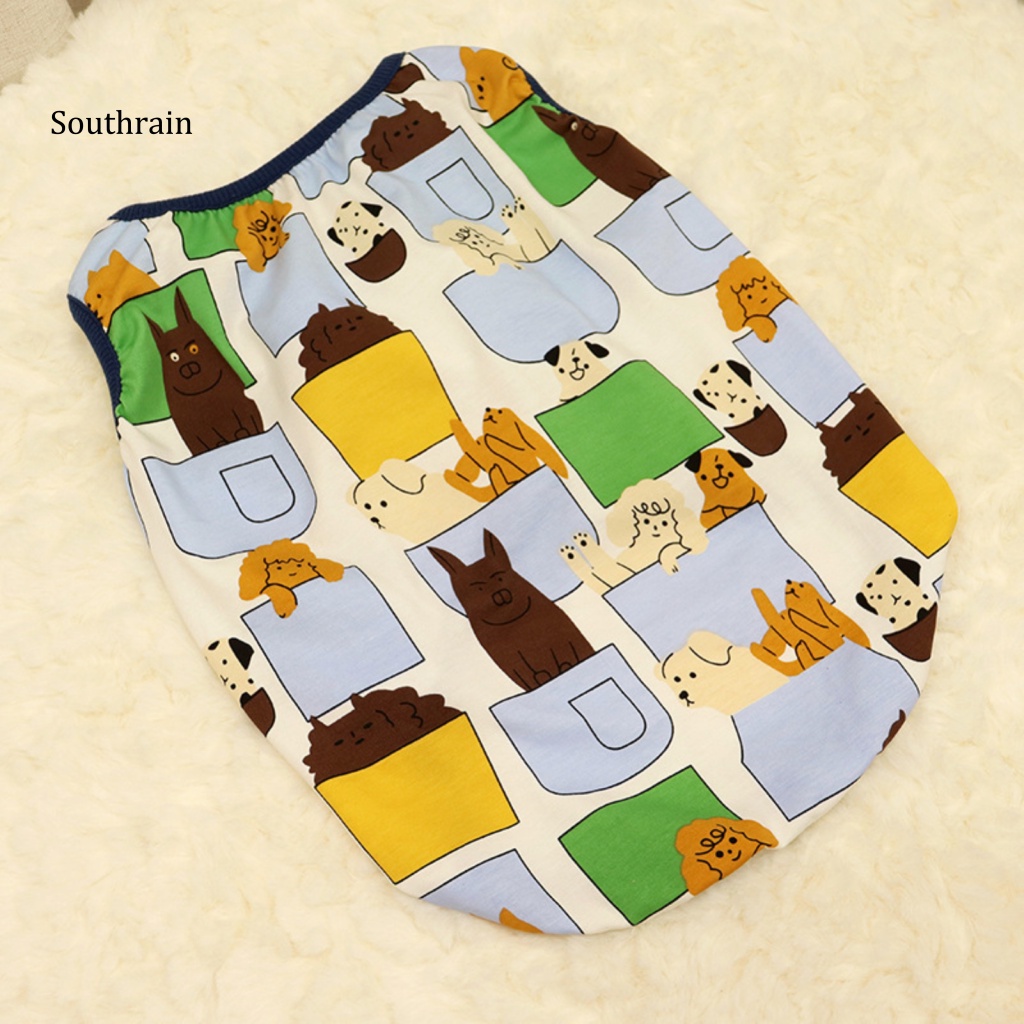 Áo Thun T-shirt Cổ Tròn In Hình Hoạt Hình Dành Cho Chó Mèo Phong Cách Đường Phố Trong Nhà Và Ngoài Trời