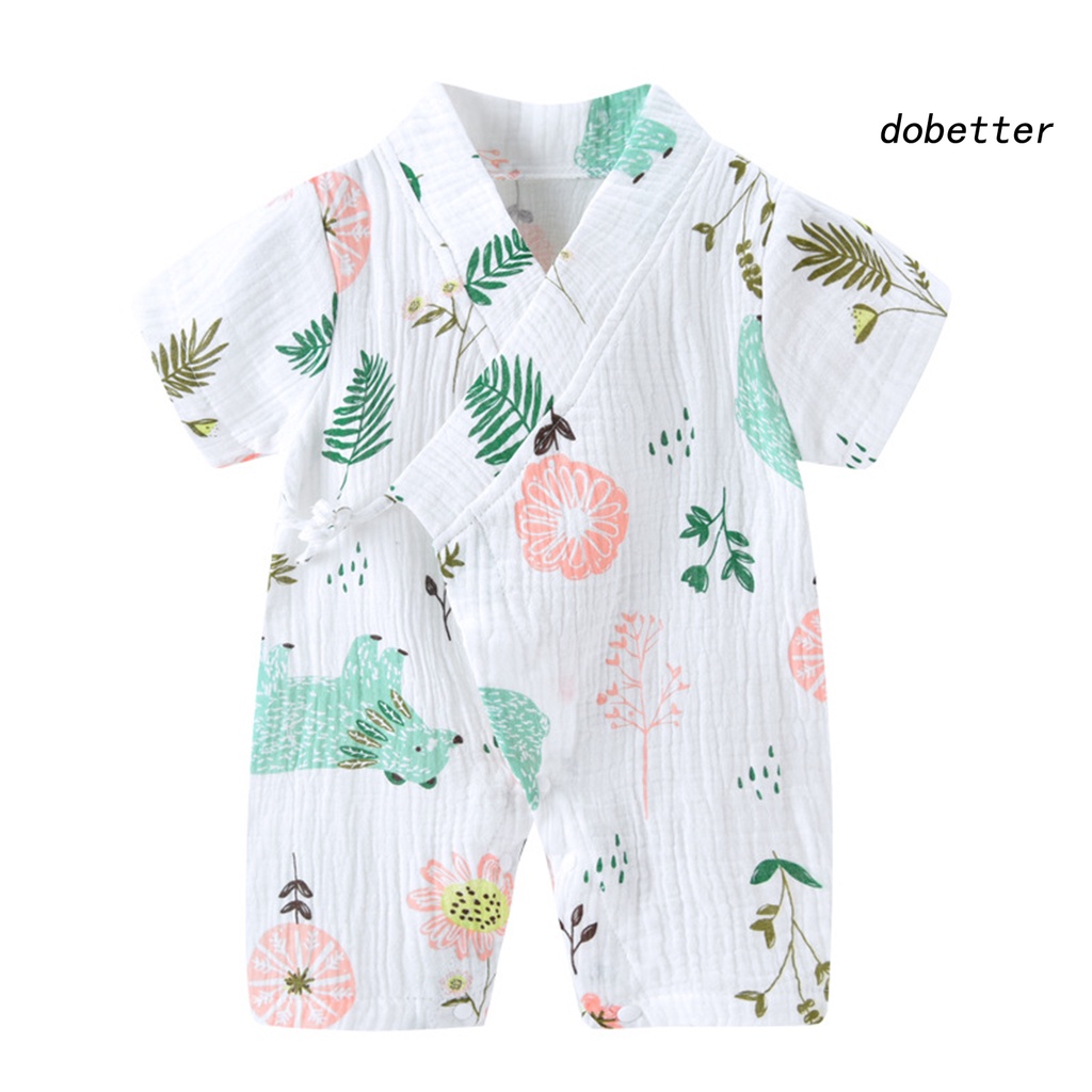 Bộ Áo Liền Quần Tay Ngắn Co Giãn Tốt Thoáng Khí Phong Cách Nhật Bản Thời Trang Mùa Hè Cho Bé Sơ Sinh