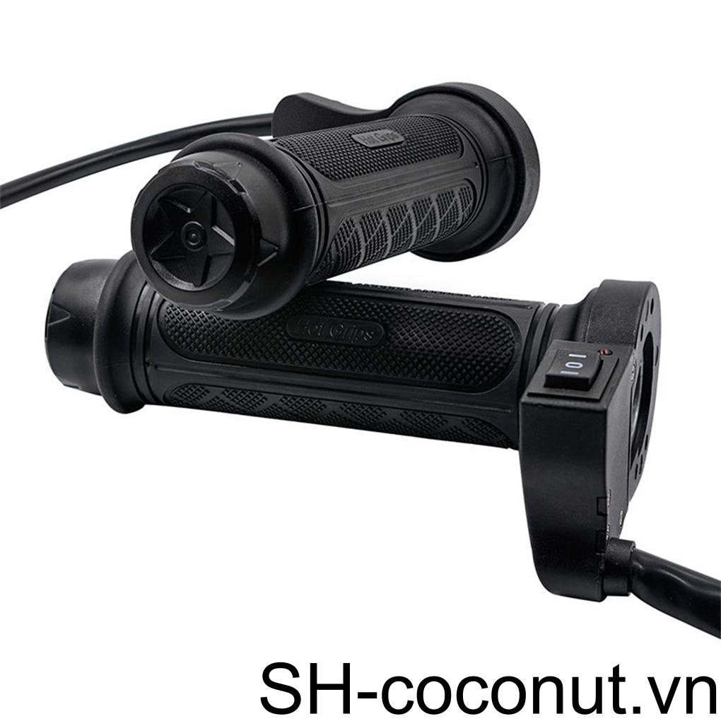 1 Cặp Đệm Sưởi Ấm Tay Lái Xe Máy DC 12V 22mm