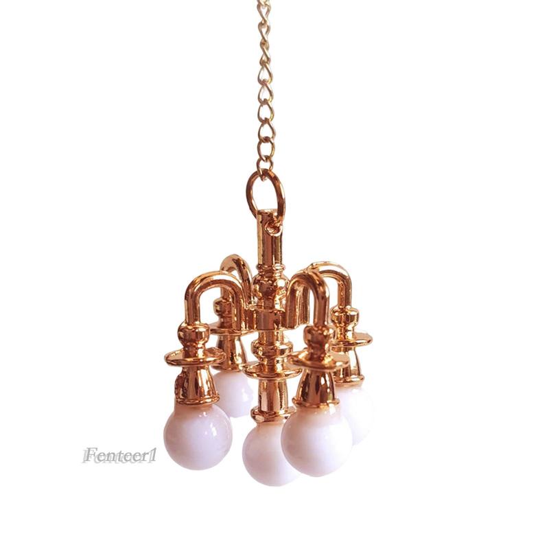 Mô Hình Đèn Trần Mini Tỉ Lệ 1: 6 1: 12 Trang Trí Nhà Búp Bê