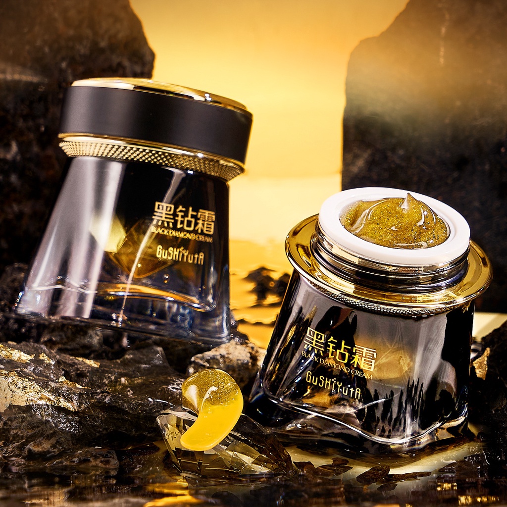 Kem Dưỡng Da Mặt Chiết Xuất Kim Cương Đen Dưỡng Ẩm Làm Mịn Và Săn Chắc Da Chống Lão Hóa GuSHiYuTa