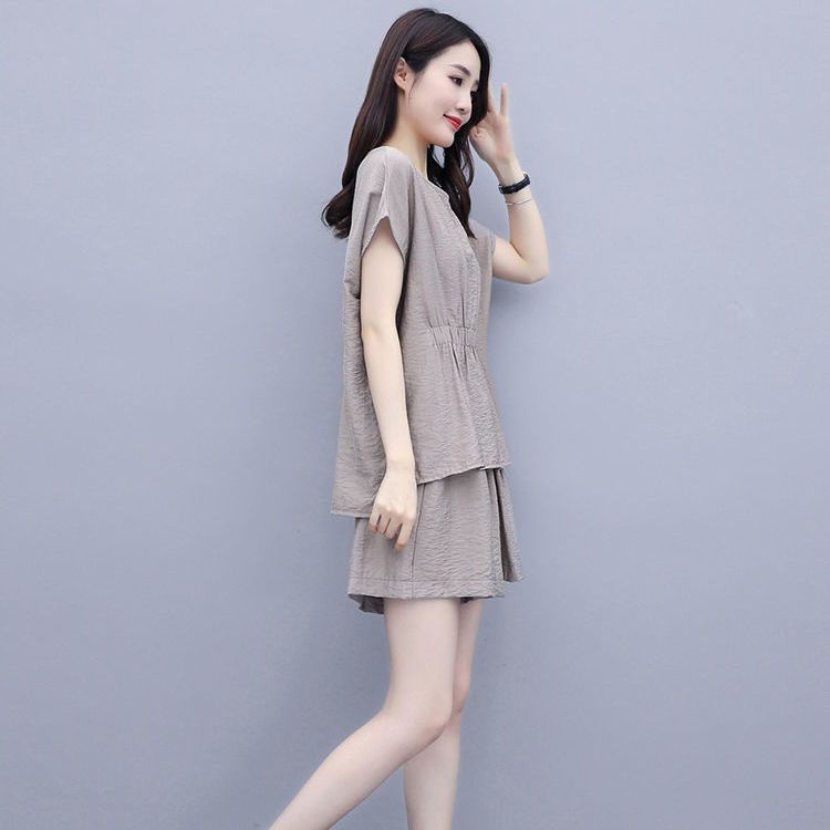 Set Áo Thun Tay Ngắn Và Quần Short Dáng Rộng Thời Trang Mùa Hè 2023 Cho Nữ