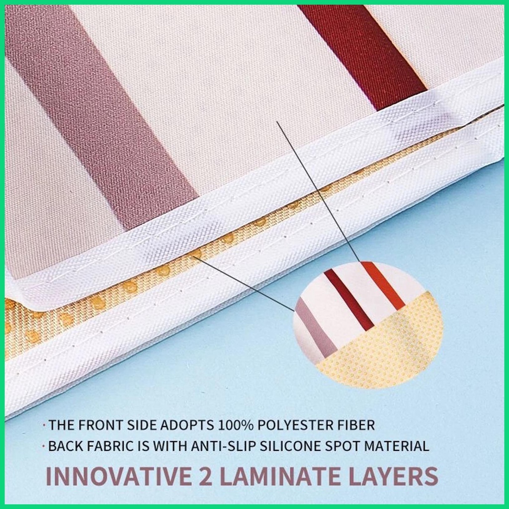 Thảm Lót Sàn Chống Trượt / Thấm Nước 43x43in Có Thể Giặt Sạch Tiện Dụng Cho jiwvn