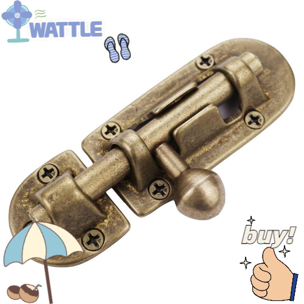 Then Chốt Cửa Trượt Bằng Đồng Thau Cứng Chắc Chắn Kiểu Cổ Điển