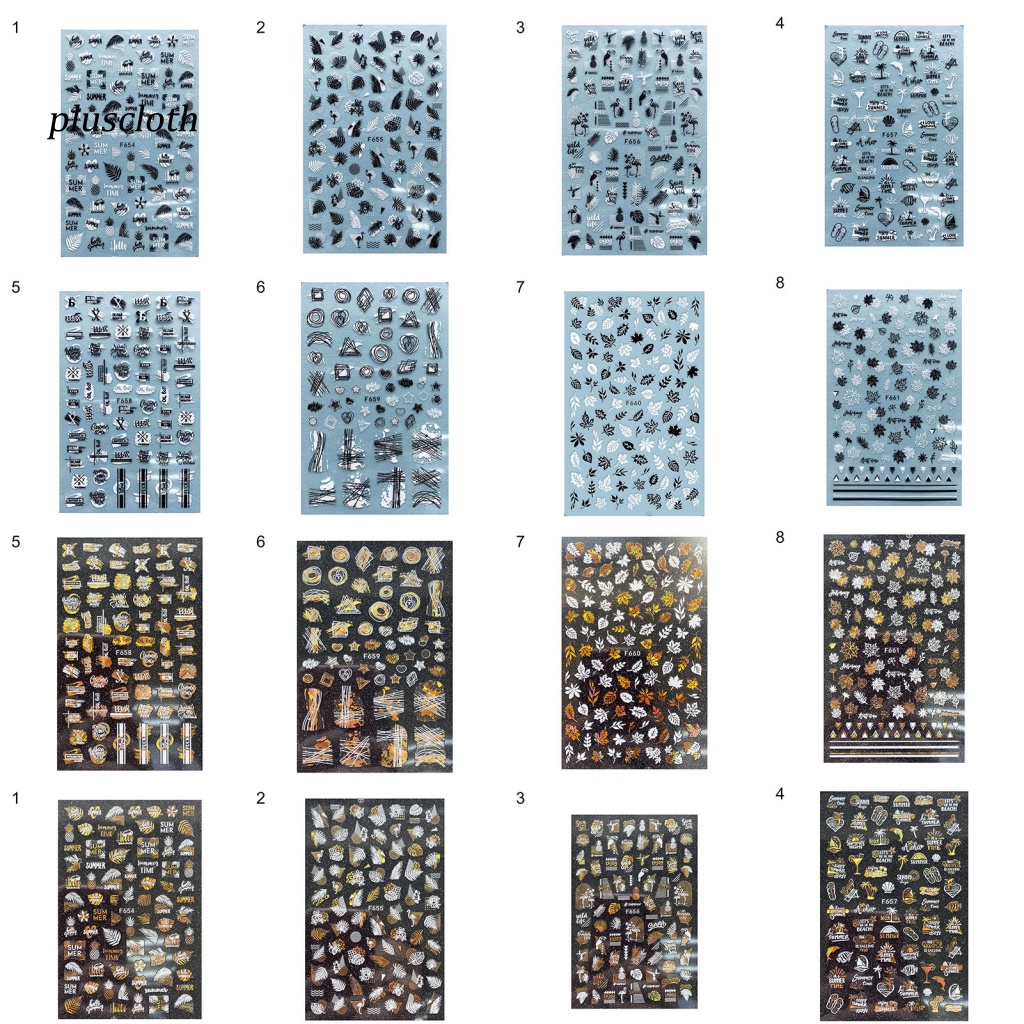 Miếng Dán Trang Trí Móng Tay 3D Nhiều Phong Cách Cho Nữ