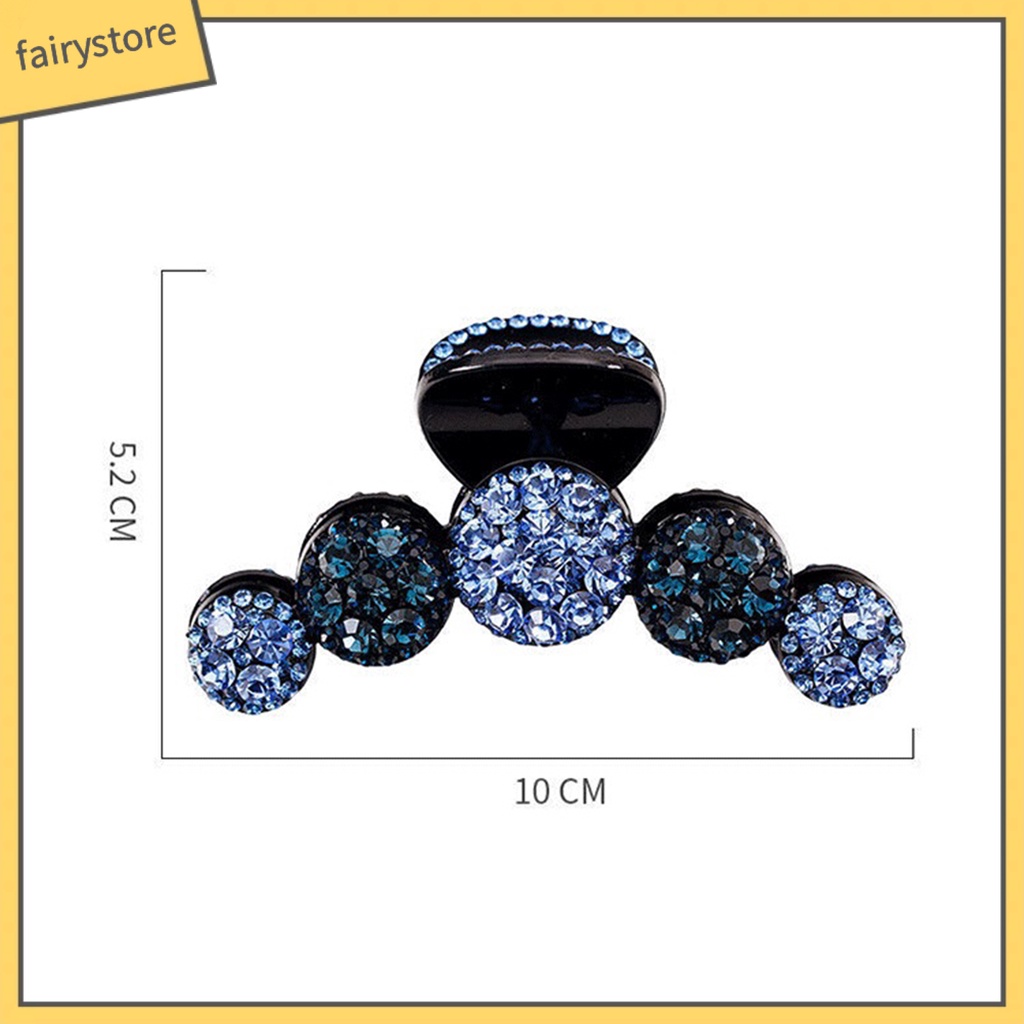 Kẹp Tóc Càng Cua Lớn Đính Đá Sáng Màu Sắc Tươi Sáng