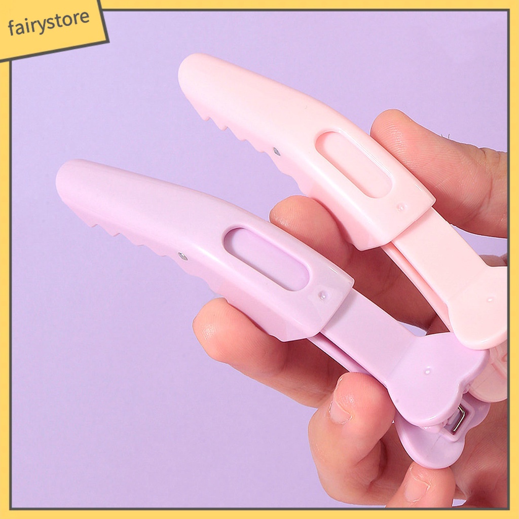 Set 2 Kẹp Tóc Răng Thưa Chống Trượt Màu Sắc Kẹo Ngọt Tạo Kiểu Tóc Dành Cho Salon