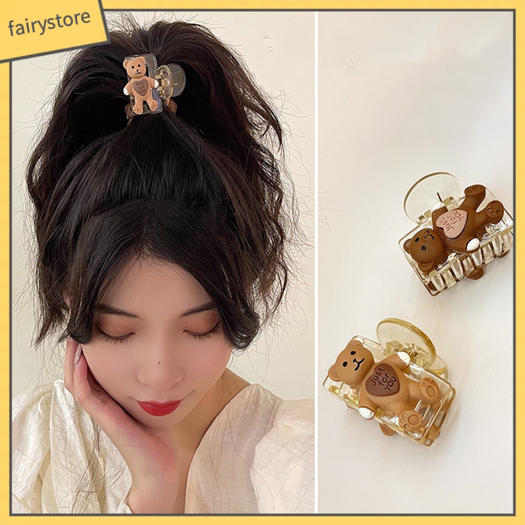 Kẹp Tóc Đuôi Ngựa Cỡ Nhỏ Màu Trong Suốt Dễ Thương