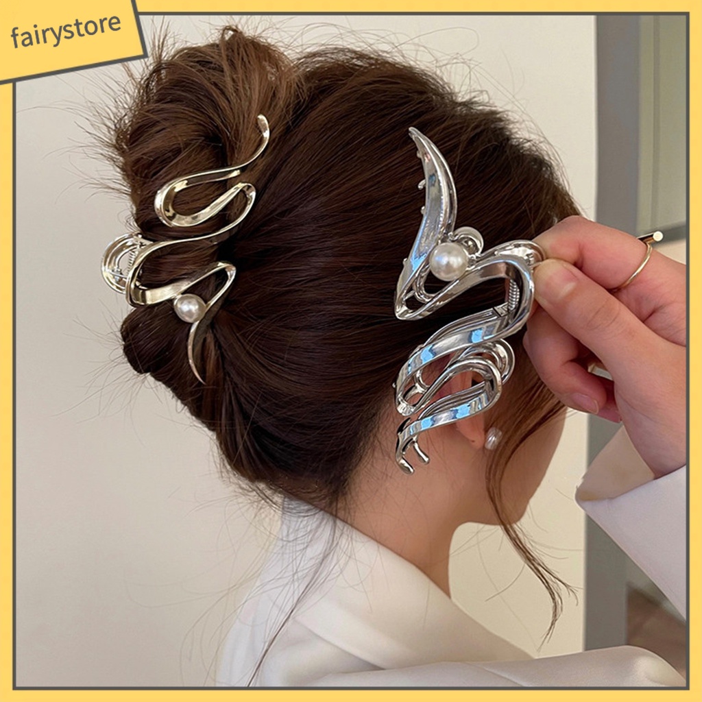 Kẹp Tóc Đính Ngọc Trai Giả Tinh Tế Cho Nữ