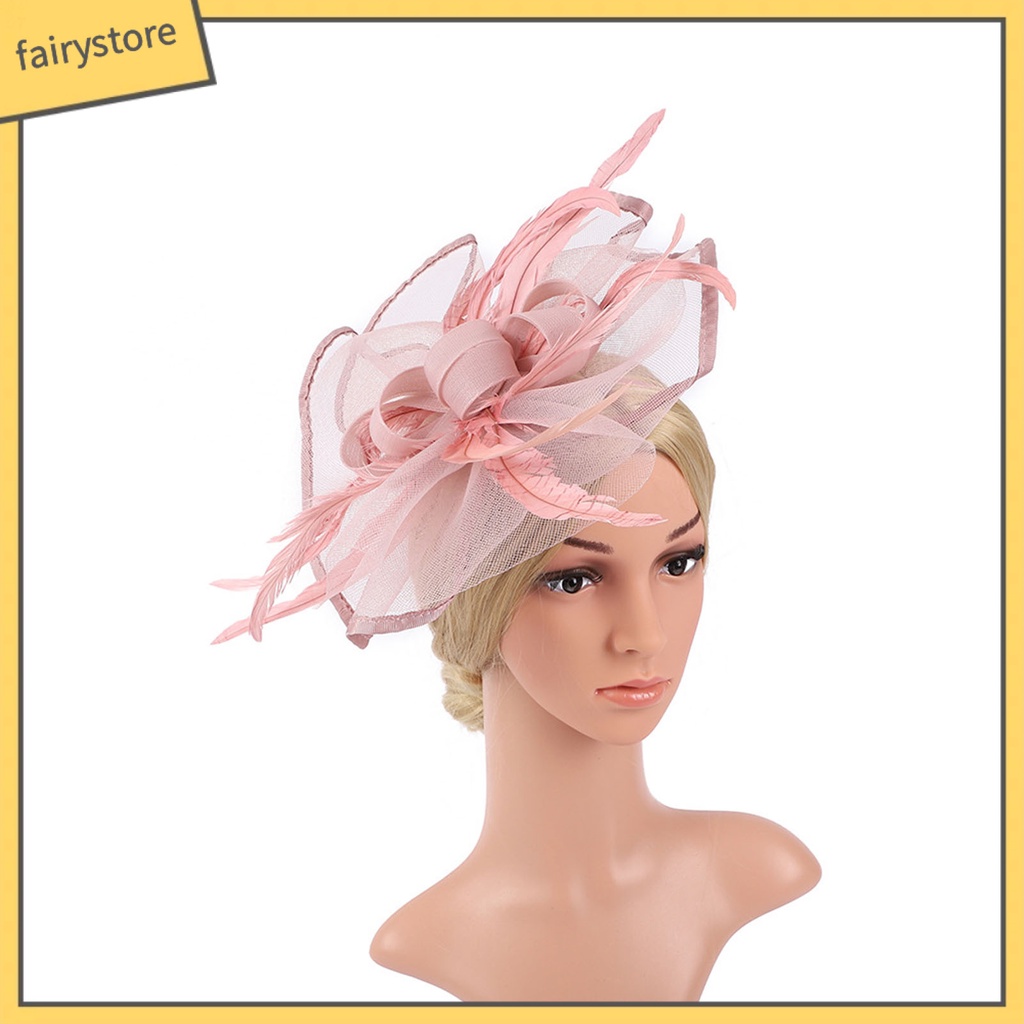 Mũ Lưới Thắt Nơ Trang Trí Tóc Màu Trơn Thanh Lịch