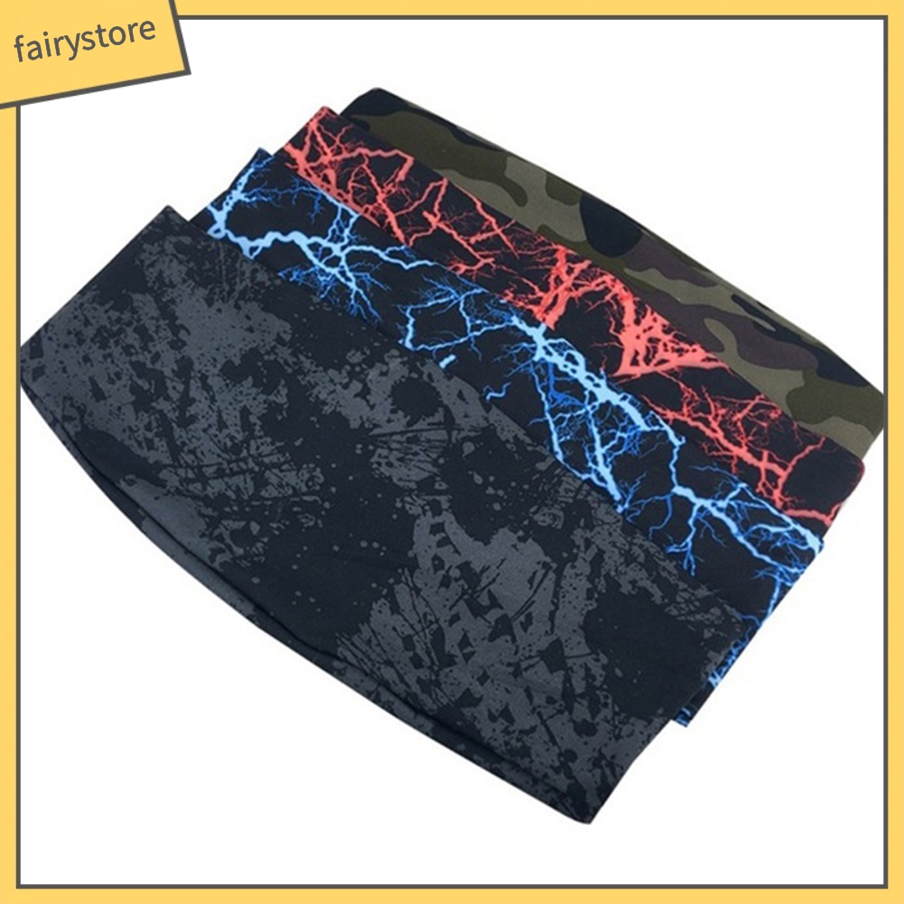 1 Băng Đô Chạy Bộ Thể Thao Co Giãn In Họa Tiết Graffiti Rằn Ri Unisex