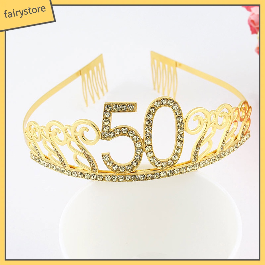 Cài Tóc Vương Miện Đính Đá Lấp Lánh Thời Trang 10 / 18 / 21 / 30 / 40 / 50