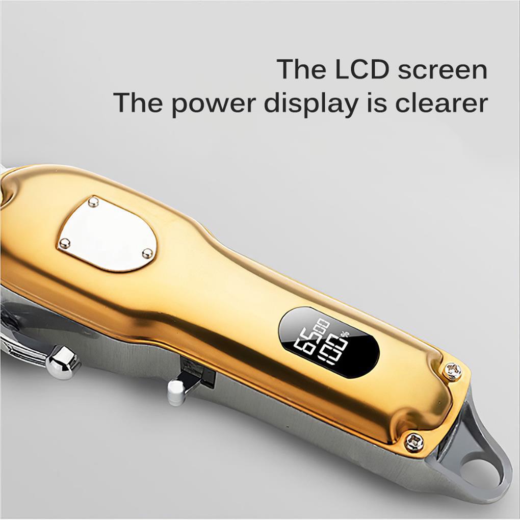 Tông Đơ Điện Bằng Kim Loại Có Thể Điều Chỉnh Tốc Độ Màn Hình LCD