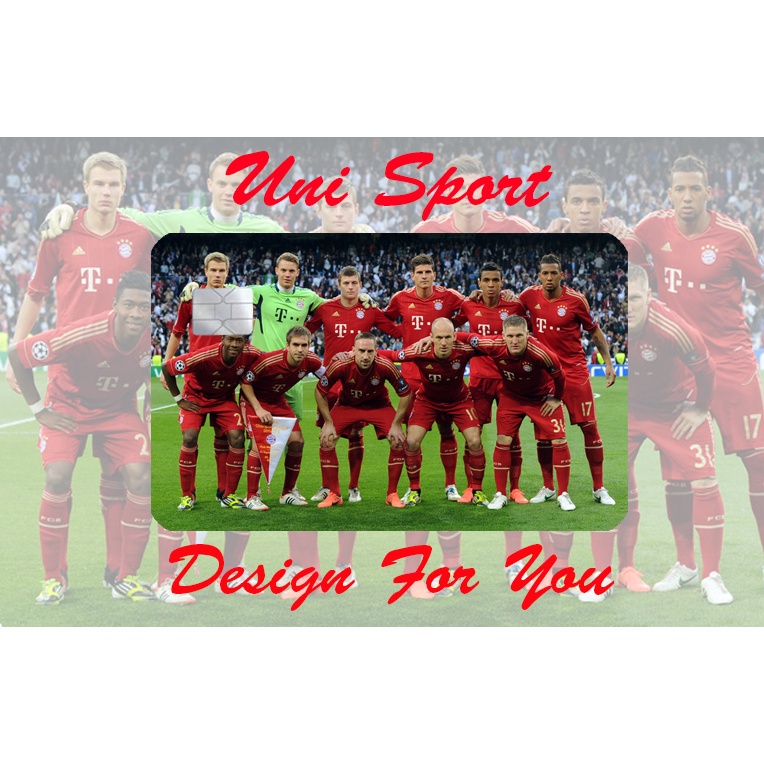 Miếng Dán thẻ ATM hình CLB Bayern Munich
