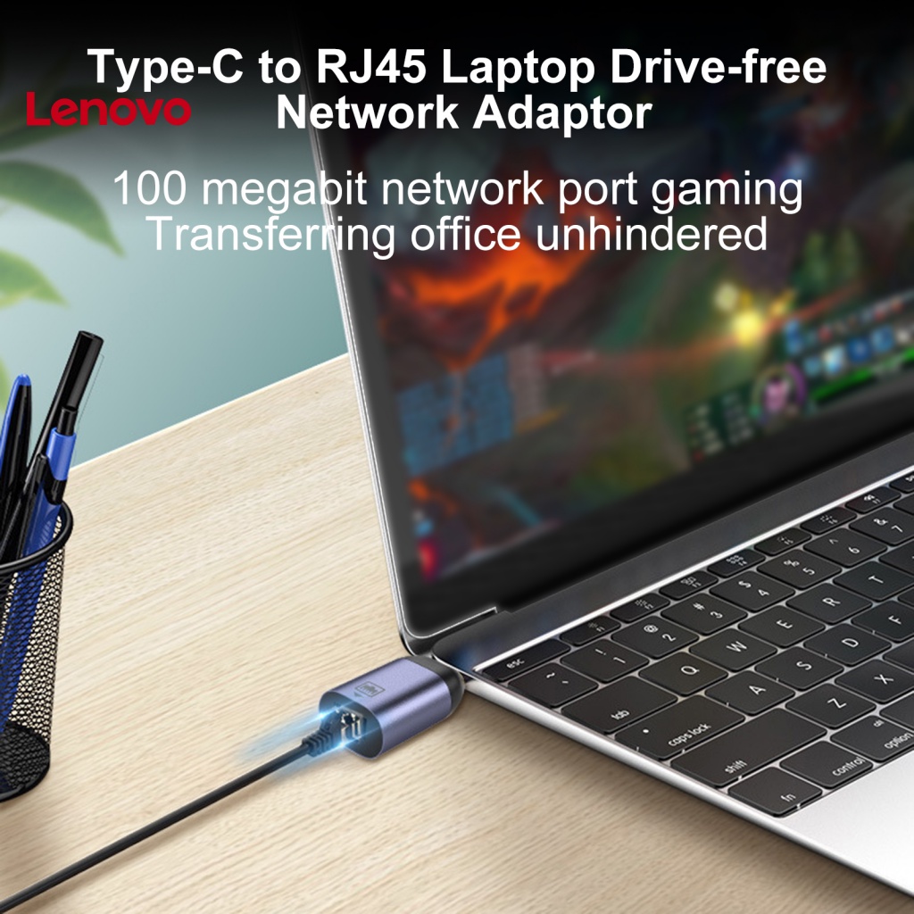 Đầu Chuyển Đổi Type-C Sang RJ45 Chuyên Dụng Cho Máy Tính