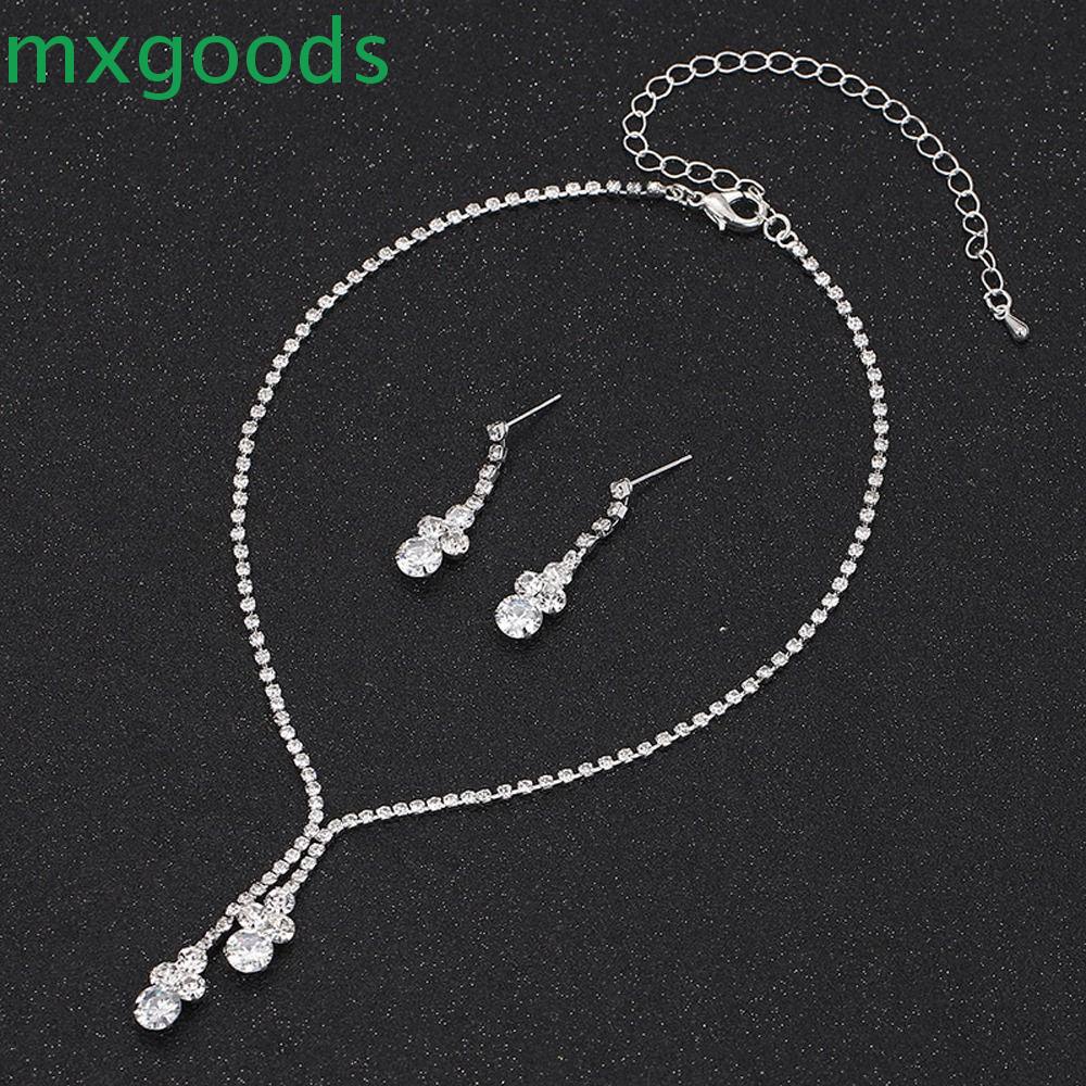 Bộ Trang Sức Cô Dâu Dáng Dài Đính Tua Rua Thanh Lịch|Bông Tai Hợp Kim Dáng Dài Thiết Kế Xinh Xắn Thời Trang