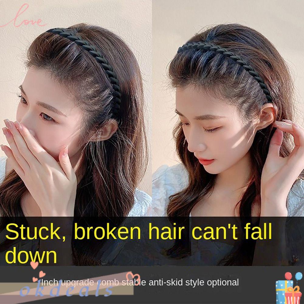 Băng Đô Có Răng Lược Cài Tóc Tạo Kiểu Tóc Gãy Cho Nữ