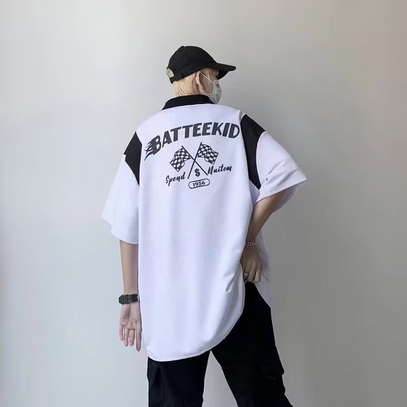 Áo Thun Polo Ngắn Tay Phong Cách Retro Thời Trang Cho Nam