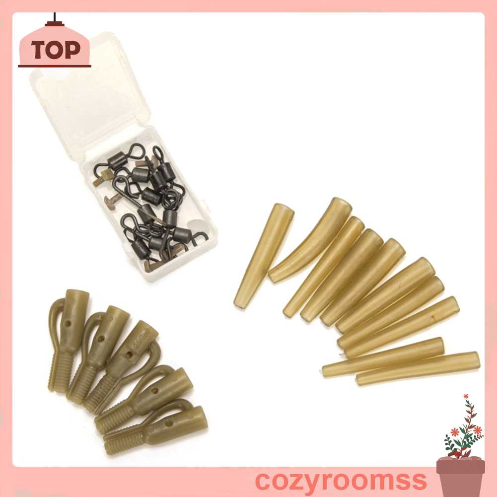 Set 30 Ống Cao Su Mềm Có Khớp Khuyên Cho Câu Cá