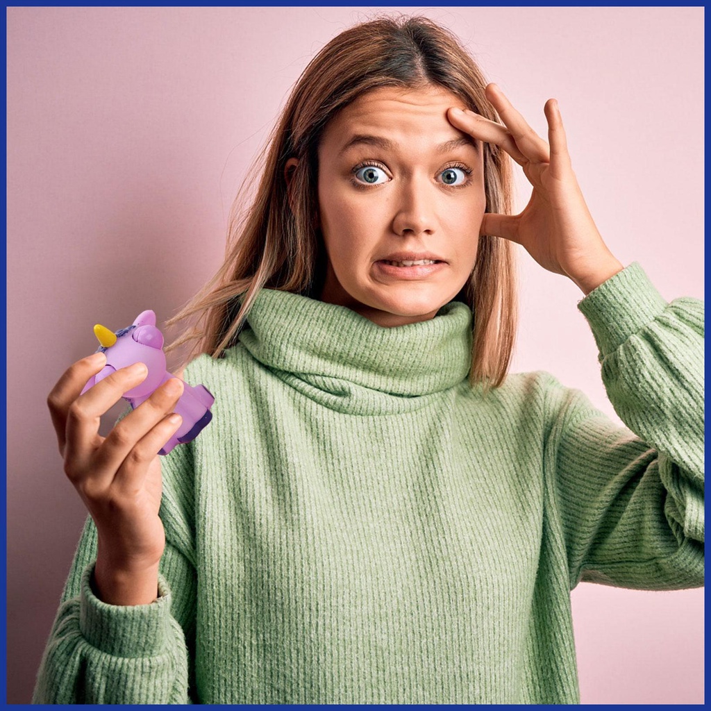 Móc Khóa Silicone Hình Chú Ngựa Cầu Vồng Ngộ Nghĩnh