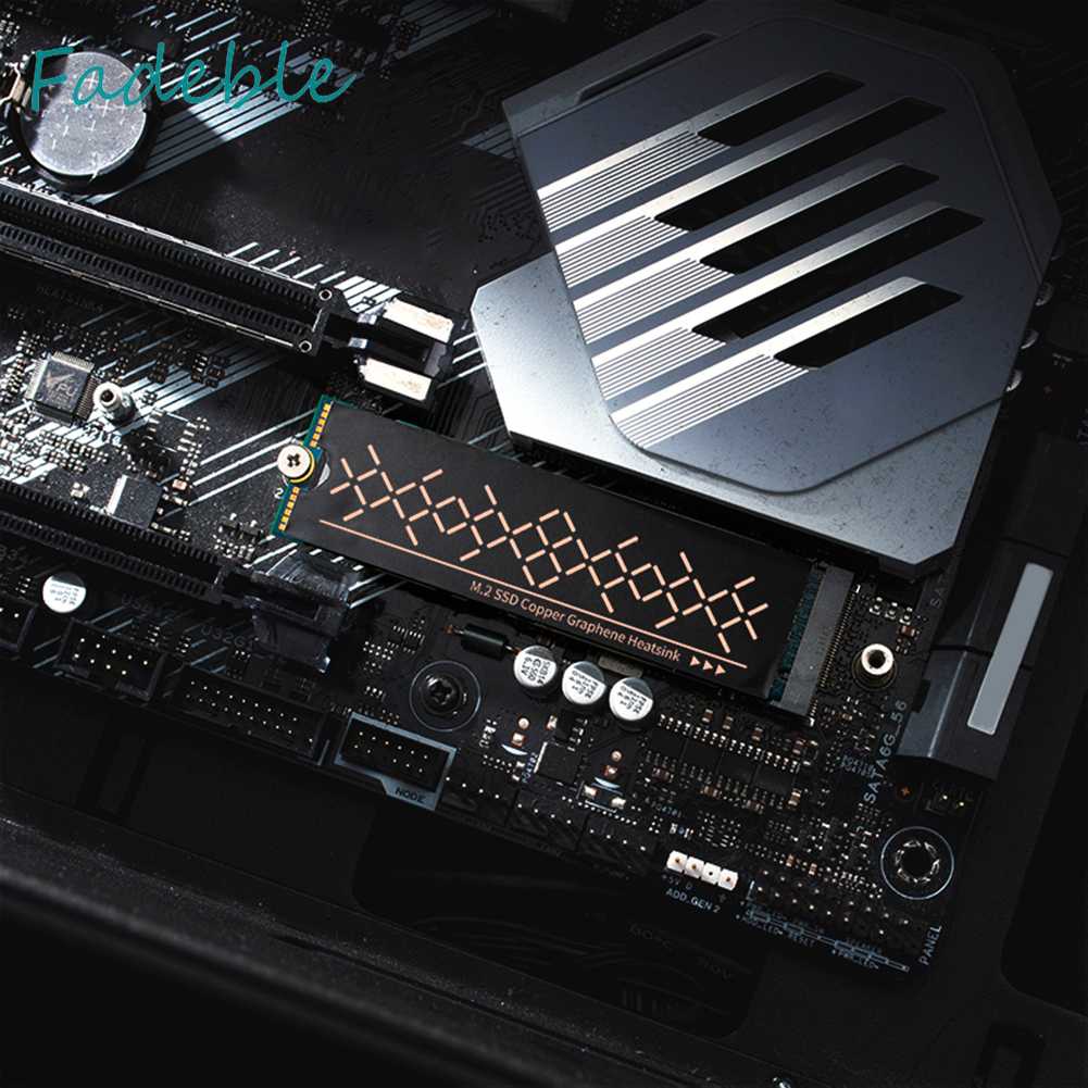 Set 2 Miếng Đệm Làm Mát 0.2mm Chuyên Dụng Dành Cho Bộ Phận Tản Nhiệt Bộ Chuyển Đổi SSD 2 Nvme 2 Nvme Chất Lượng Cao