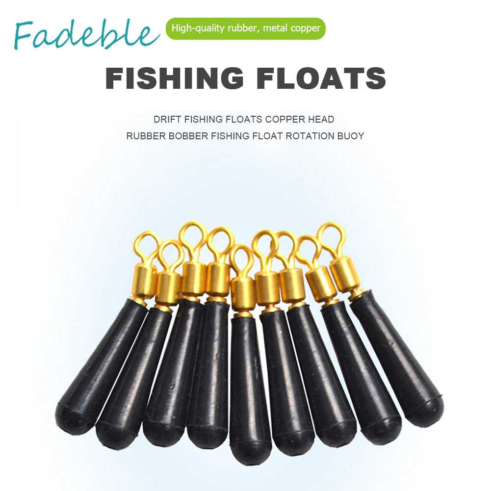 Phao Câu Cá Đầu Đồng Cao Su Xoay Được Tiện Dụng