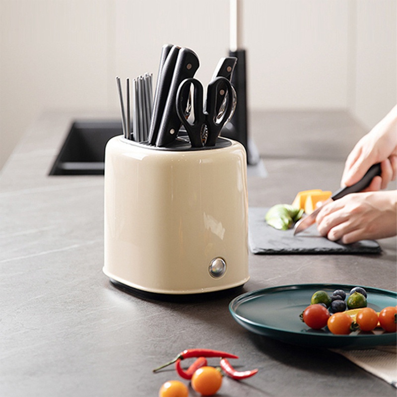 1 Giá Đỡ Dụng Cụ Ăn Uống Bằng ABS Màu Xanh Lá