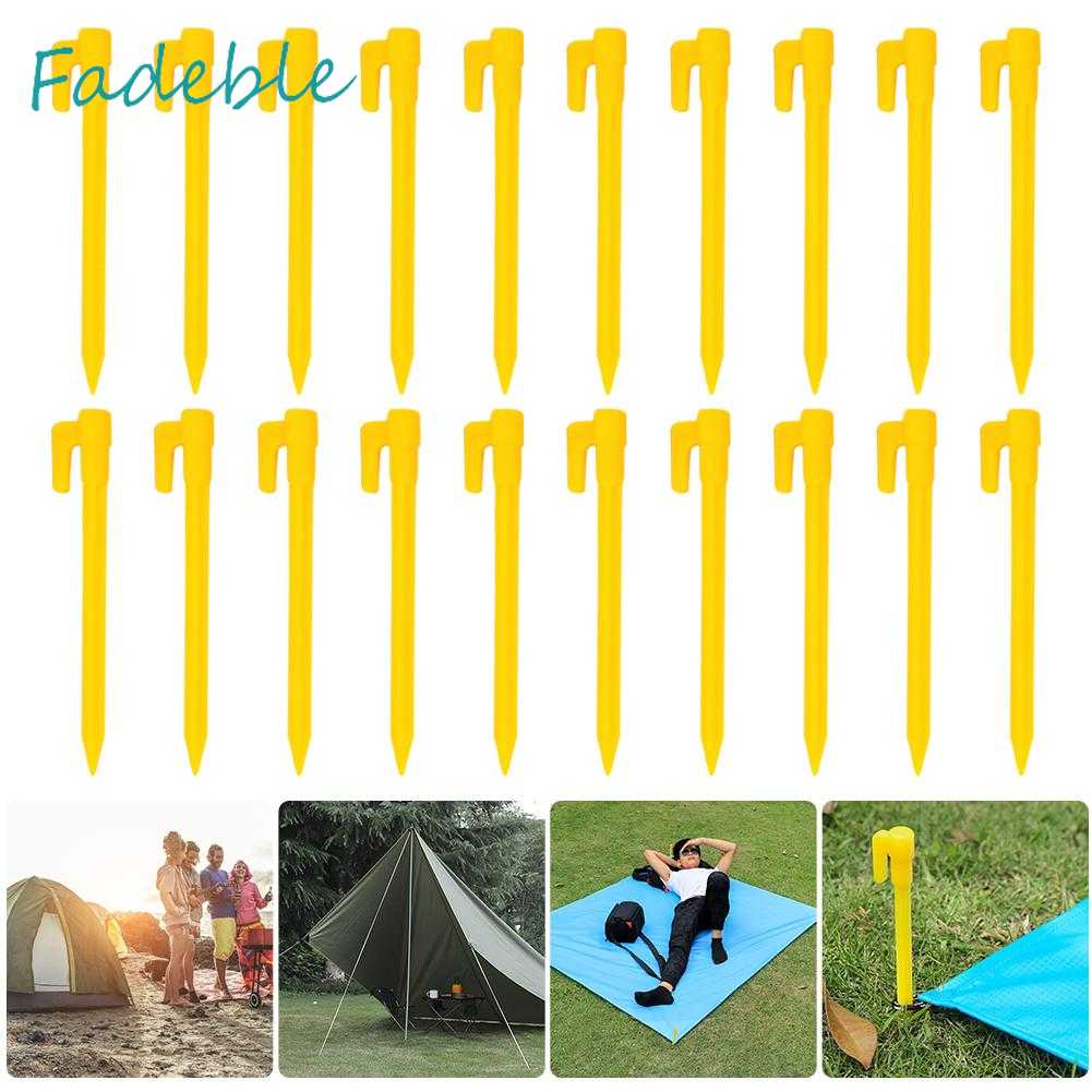 Bộ 20 Cọc Cố Định Lều Cắm Trại Chống Gió Tiện Lợi